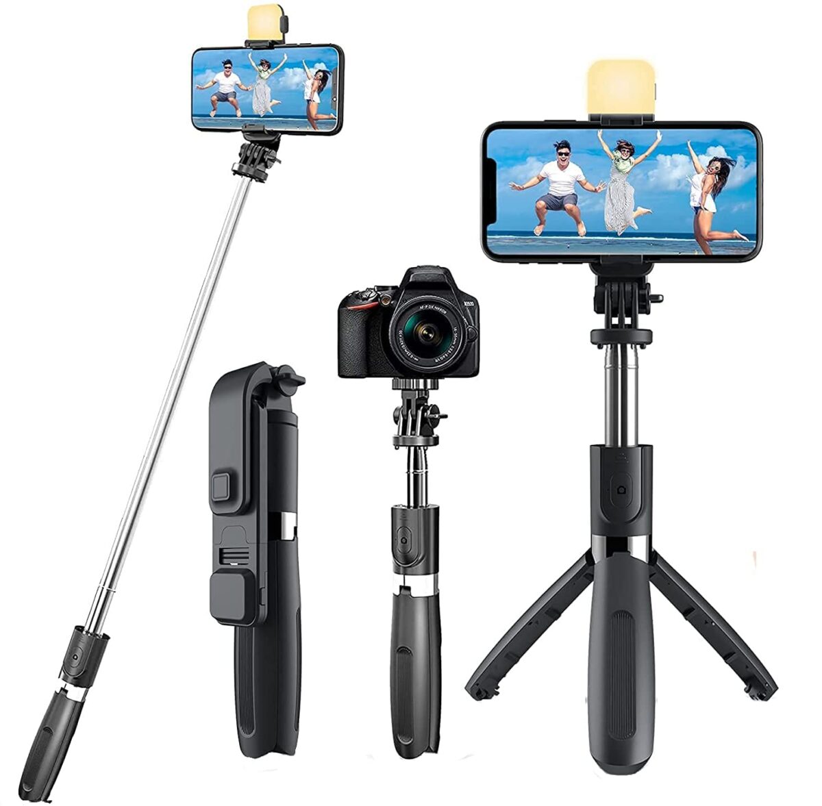 Selfie Stick With Bluetooth flash 2