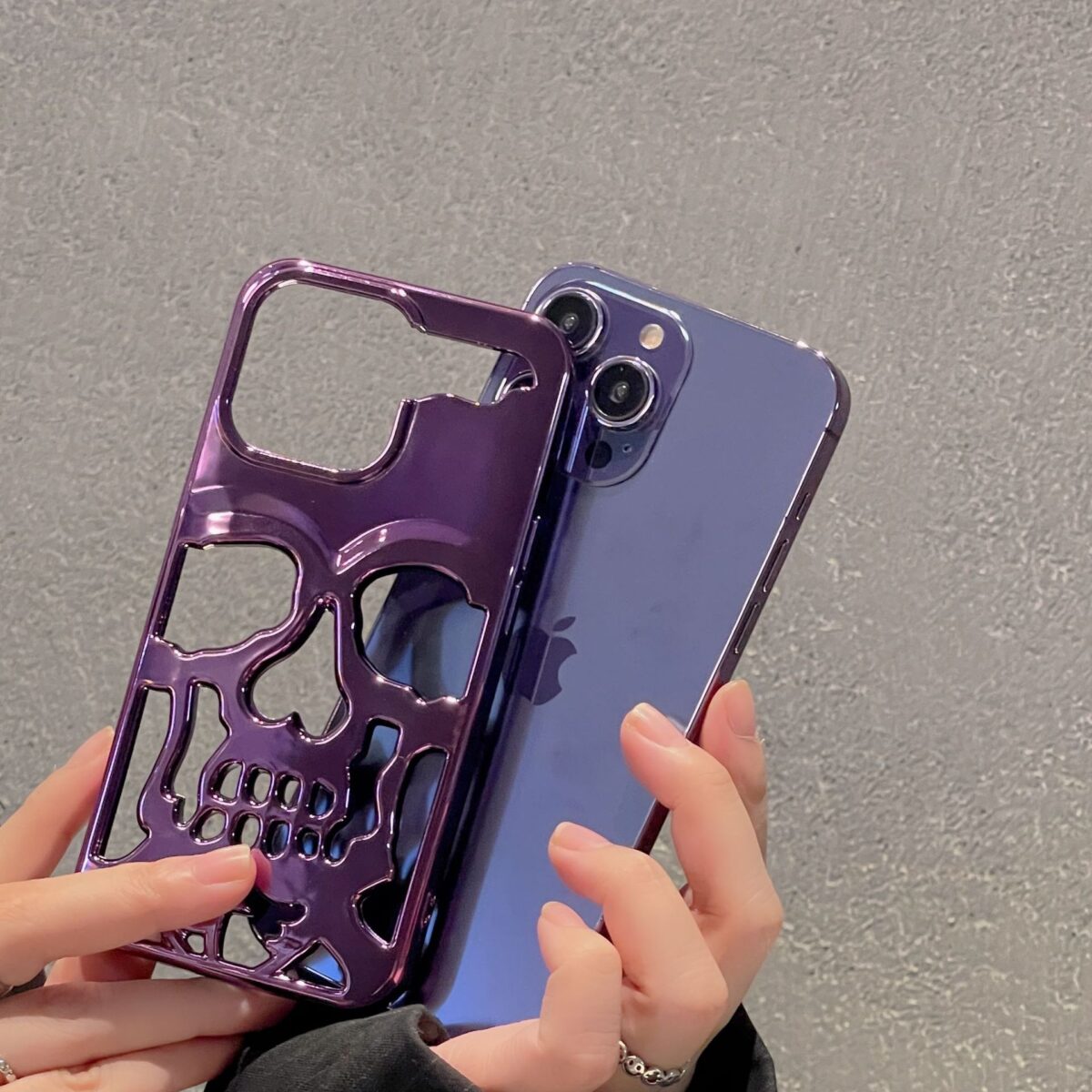 skeleton skull case for iphone gadgetkhan 12