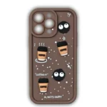 iPhone 15 Pro Coffee Case - 3D Coffee Silicon Case